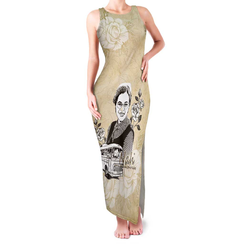 Nah Rosa Parks Family Matching Tank Maxi Dress and Hawaiian Shirt Black Women History