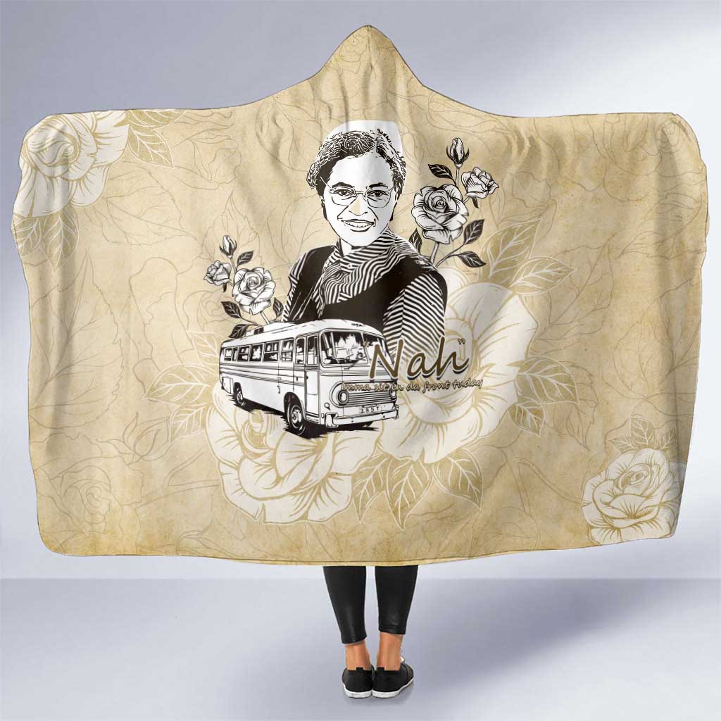 Nah Rosa Parks Hooded Blanket Black Women History