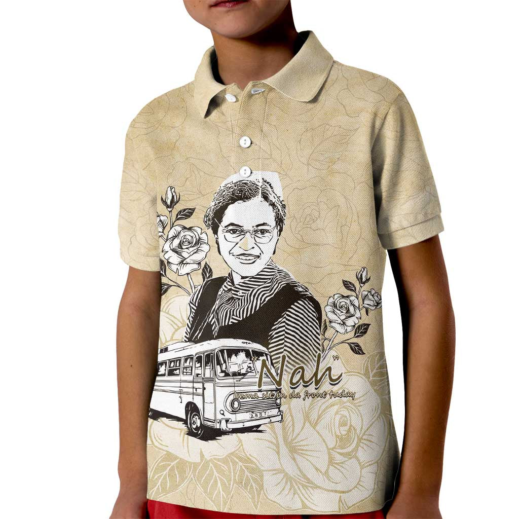 Nah Rosa Parks Kid Polo Shirt Black Women History
