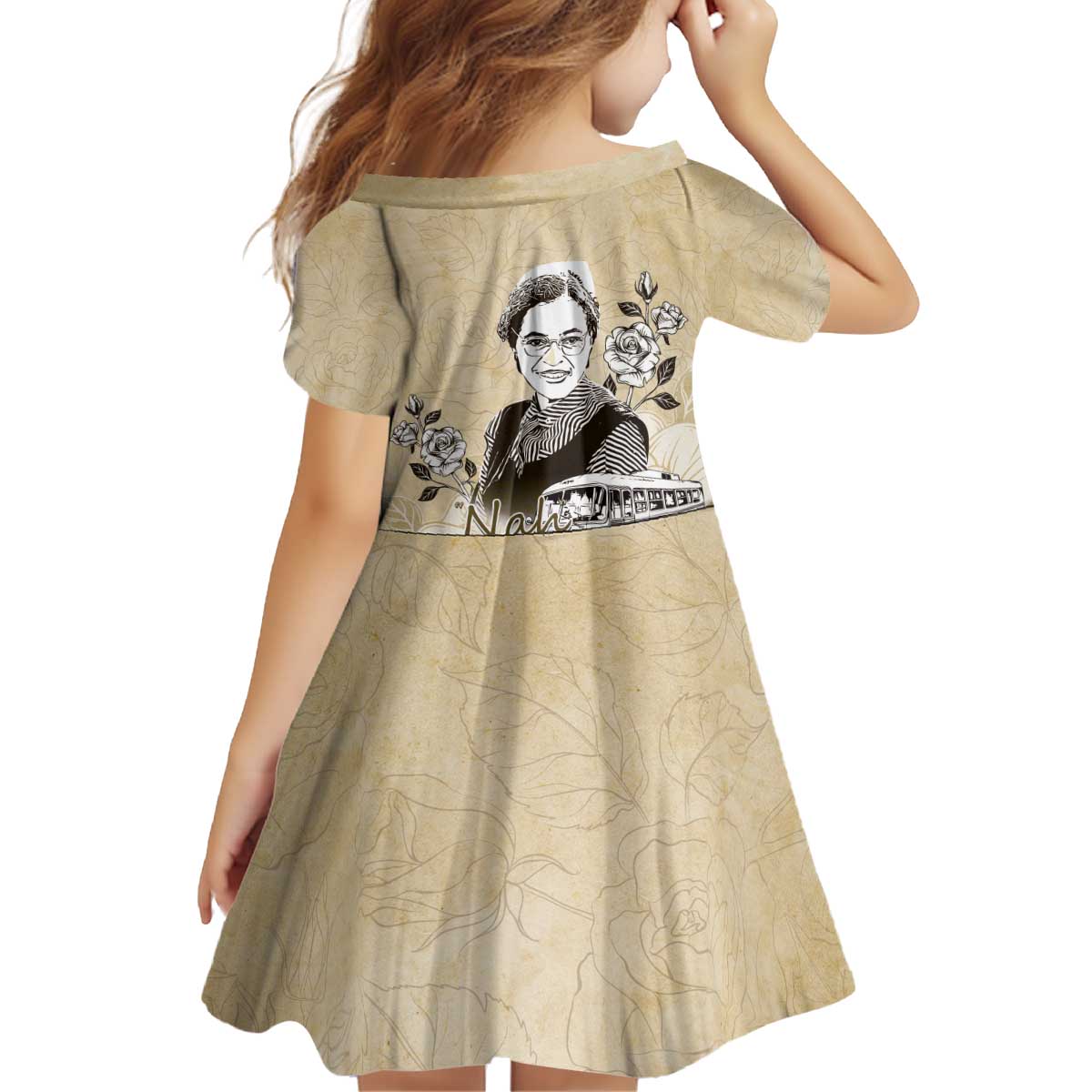 Nah Rosa Parks Kid Short Sleeve Dress Black Women History