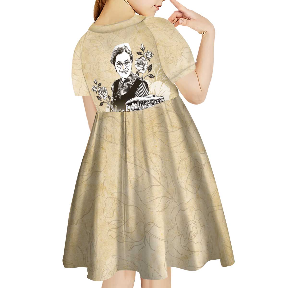 Nah Rosa Parks Kid Short Sleeve Dress Black Women History