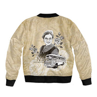 Nah Rosa Parks Sleeve Zip Bomber Jacket Black Women History