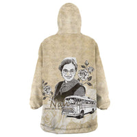 Nah Rosa Parks Wearable Blanket Hoodie Black Women History