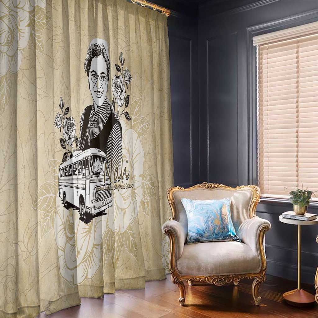 Nah Rosa Parks Window Curtain Black Women History