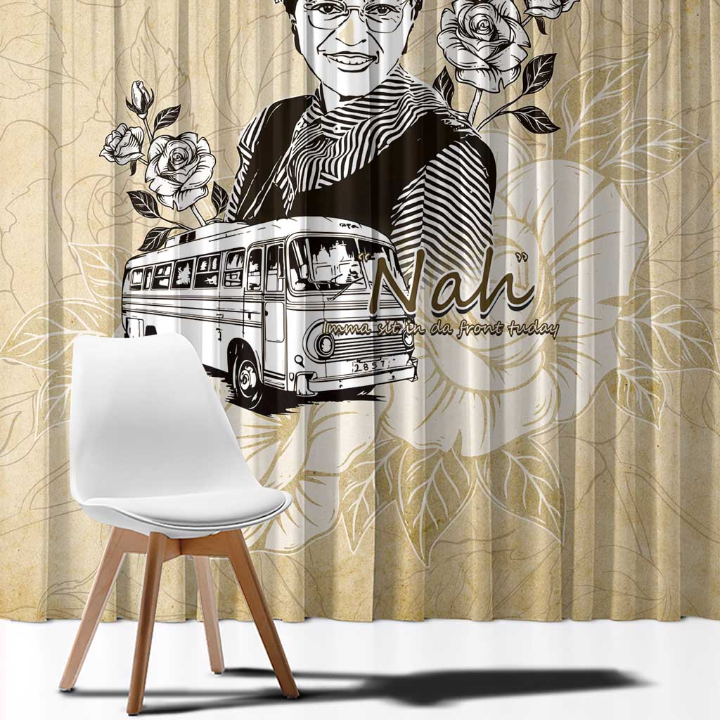 Nah Rosa Parks Window Curtain Black Women History