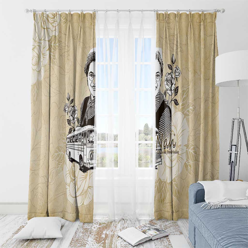 Nah Rosa Parks Window Curtain Black Women History