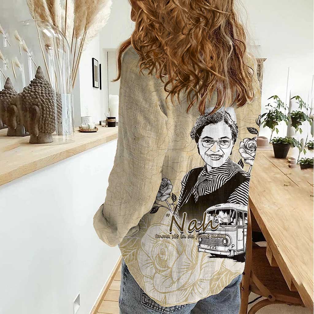 Nah Rosa Parks Women Casual Shirt Black Women History