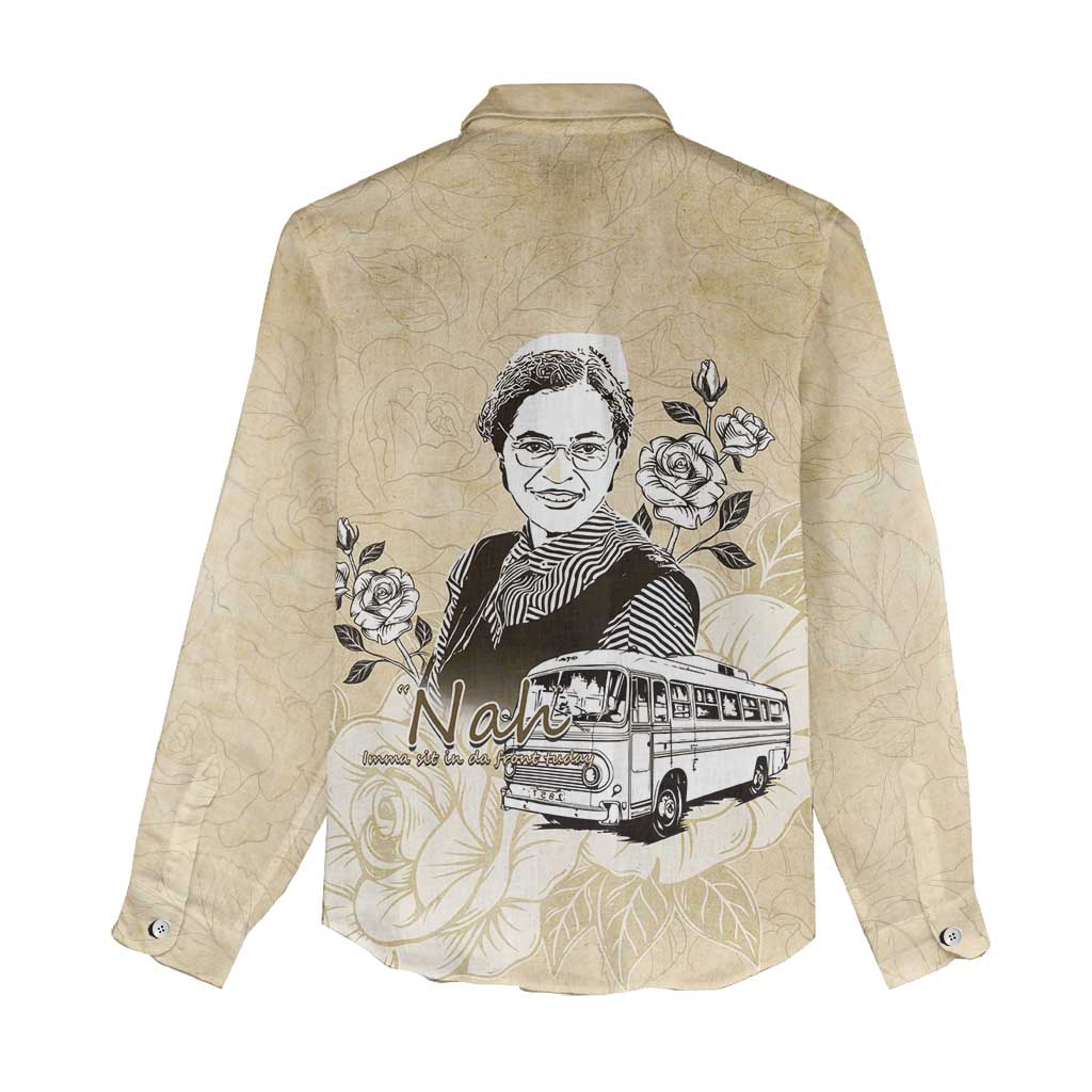 Nah Rosa Parks Women Casual Shirt Black Women History