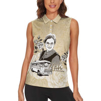Nah Rosa Parks Women Sleeveless Polo Shirt Black Women History