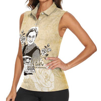 Nah Rosa Parks Women Sleeveless Polo Shirt Black Women History