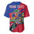 Personalized Haiti Baseball Jersey Tropical Hibiscus Flowers DT05