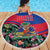 Personalized Haiti Beach Blanket Tropical Hibiscus Flowers