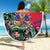 Personalized Haiti Beach Blanket Tropical Hibiscus Flowers