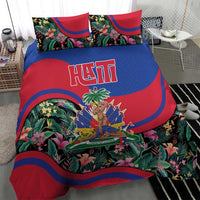 Personalized Haiti Bedding Set Tropical Hibiscus Flowers