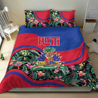 Personalized Haiti Bedding Set Tropical Hibiscus Flowers