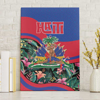 Personalized Haiti Canvas Wall Art Tropical Hibiscus Flowers