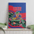 Personalized Haiti Canvas Wall Art Tropical Hibiscus Flowers