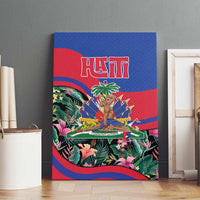 Personalized Haiti Canvas Wall Art Tropical Hibiscus Flowers