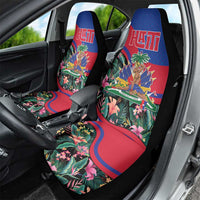 Personalized Haiti Car Seat Cover Tropical Hibiscus Flowers