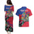 Personalized Haiti Couples Matching Puletasi and Hawaiian Shirt Tropical Hibiscus Flowers DT05