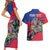 Personalized Haiti Couples Matching Short Sleeve Bodycon Dress and Hawaiian Shirt Tropical Hibiscus Flowers DT05