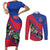 Personalized Haiti Couples Matching Short Sleeve Bodycon Dress and Long Sleeve Button Shirt Tropical Hibiscus Flowers DT05