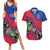 Personalized Haiti Couples Matching Summer Maxi Dress and Hawaiian Shirt Tropical Hibiscus Flowers DT05