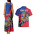 Personalized Haiti Couples Matching Tank Maxi Dress and Hawaiian Shirt Tropical Hibiscus Flowers DT05
