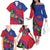 Personalized Haiti Family Matching Off The Shoulder Long Sleeve Dress and Hawaiian Shirt Tropical Hibiscus Flowers DT05