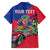 Personalized Haiti Family Matching Off The Shoulder Long Sleeve Dress and Hawaiian Shirt Tropical Hibiscus Flowers DT05