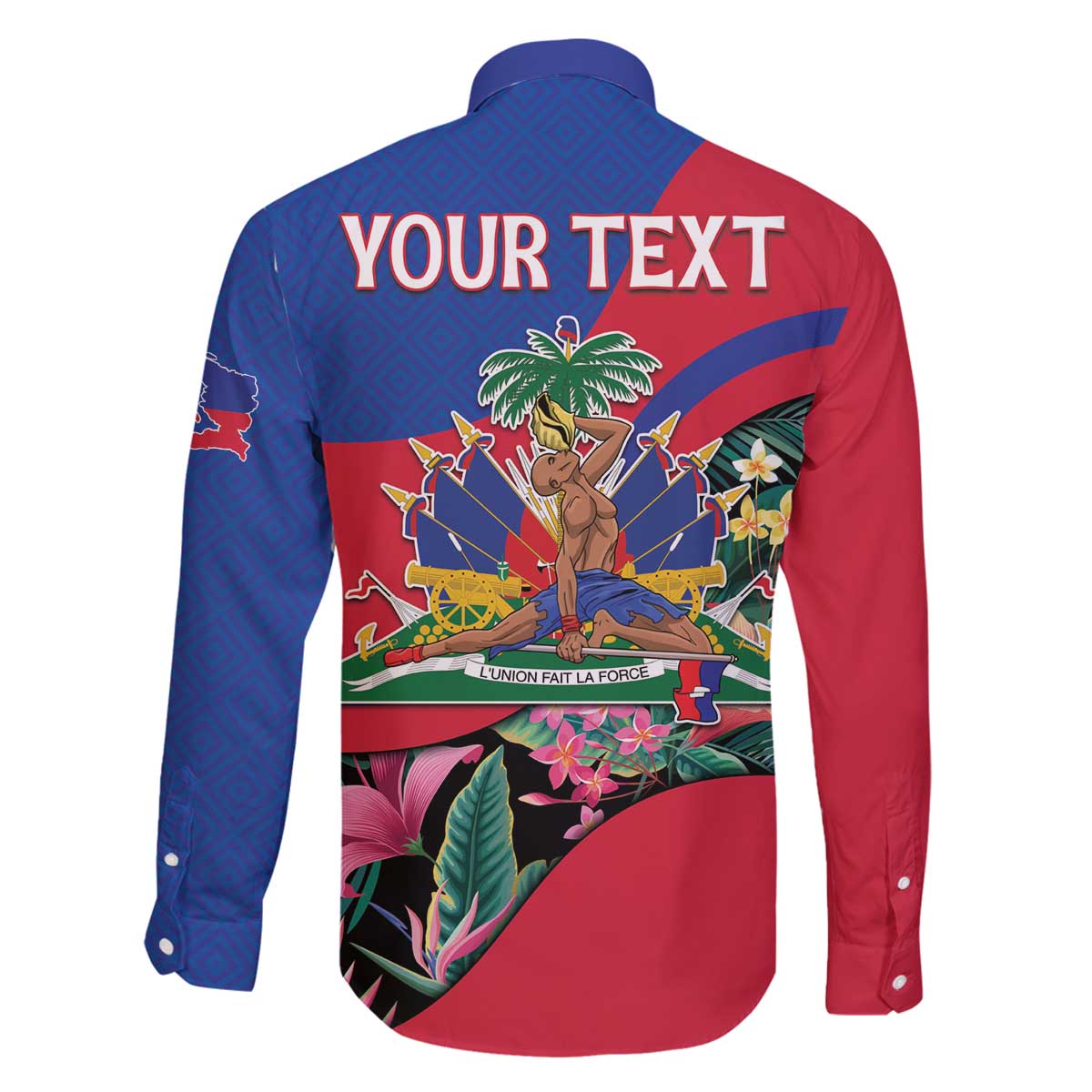 Personalized Haiti Family Matching Off The Shoulder Long Sleeve Dress and Hawaiian Shirt Tropical Hibiscus Flowers DT05