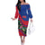 Personalized Haiti Family Matching Off The Shoulder Long Sleeve Dress and Hawaiian Shirt Tropical Hibiscus Flowers DT05