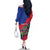 Personalized Haiti Family Matching Off The Shoulder Long Sleeve Dress and Hawaiian Shirt Tropical Hibiscus Flowers DT05