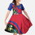 Personalized Haiti Family Matching Off Shoulder Maxi Dress and Hawaiian Shirt Tropical Hibiscus Flowers DT05
