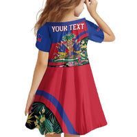 Personalized Haiti Family Matching Off Shoulder Maxi Dress and Hawaiian Shirt Tropical Hibiscus Flowers DT05