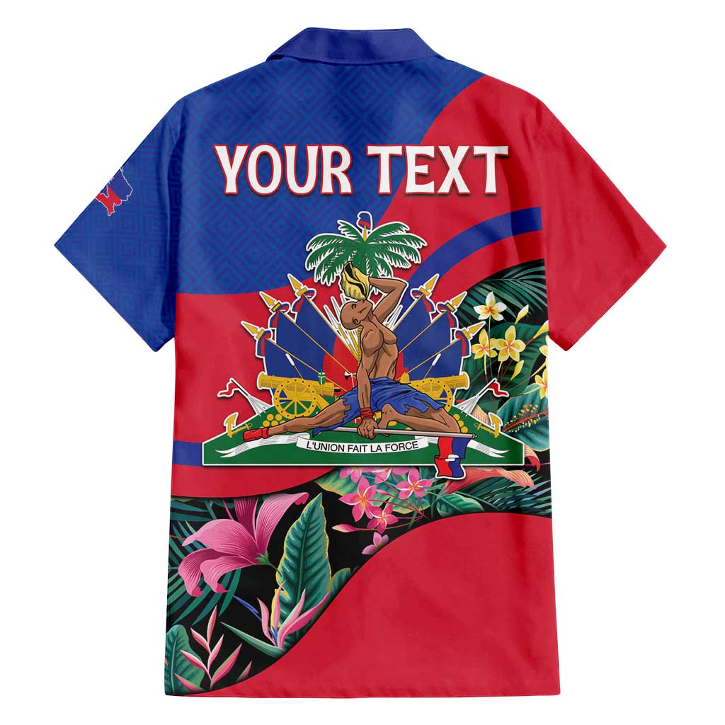 Personalized Haiti Family Matching Off Shoulder Maxi Dress and Hawaiian Shirt Tropical Hibiscus Flowers DT05