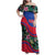 Personalized Haiti Family Matching Off Shoulder Maxi Dress and Hawaiian Shirt Tropical Hibiscus Flowers DT05