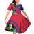 Personalized Haiti Family Matching Off Shoulder Short Dress and Hawaiian Shirt Tropical Hibiscus Flowers DT05