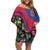 Personalized Haiti Family Matching Off Shoulder Short Dress and Hawaiian Shirt Tropical Hibiscus Flowers DT05