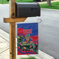 Personalized Haiti Garden Flag Tropical Hibiscus Flowers