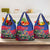 Personalized Haiti Grocery Bag Tropical Hibiscus Flowers