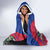 Personalized Haiti Hooded Blanket Tropical Hibiscus Flowers