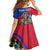 Personalized Haiti Kid Short Sleeve Dress Tropical Hibiscus Flowers DT05