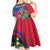 Personalized Haiti Kid Short Sleeve Dress Tropical Hibiscus Flowers DT05