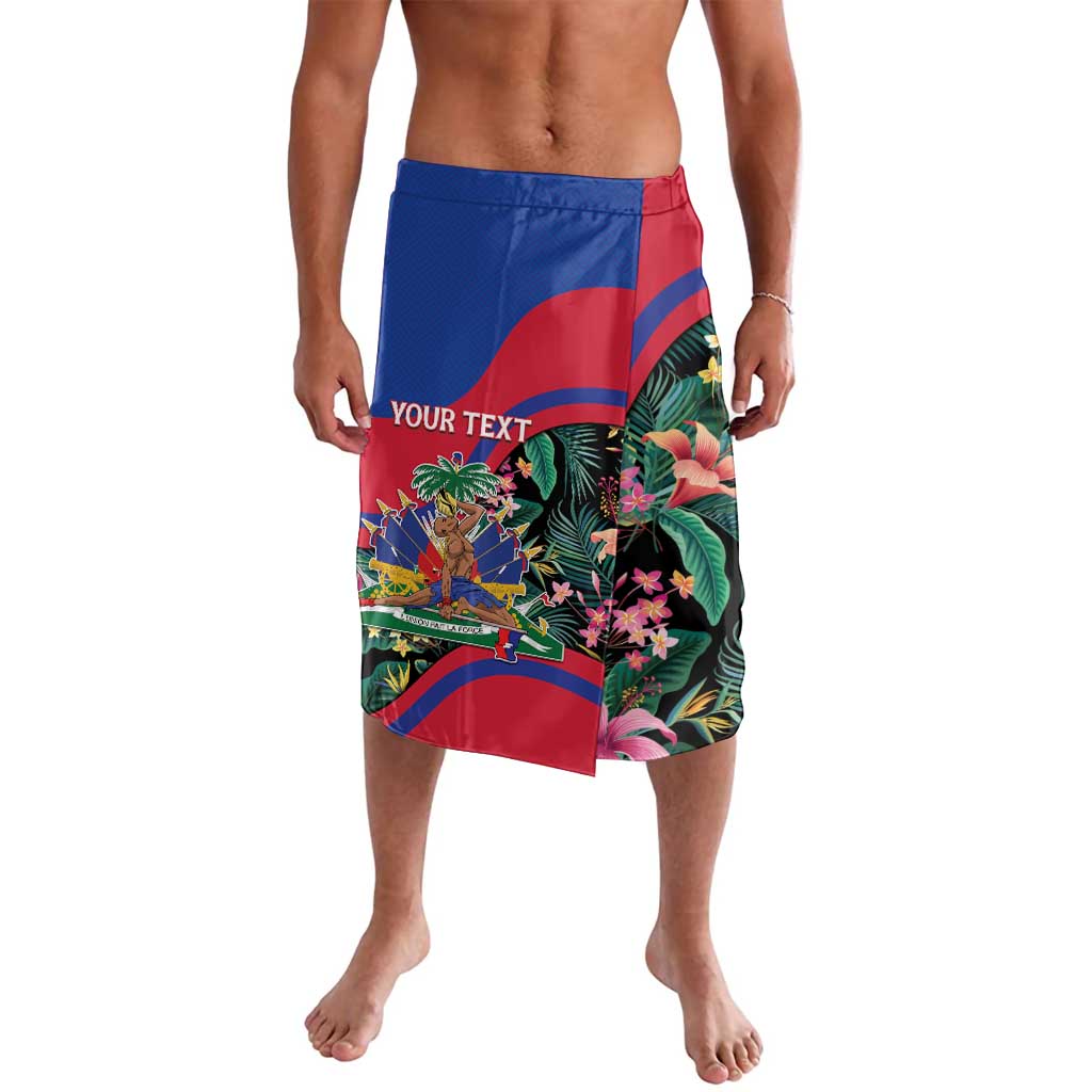 Personalized Haiti Lavalava Tropical Hibiscus Flowers DT05