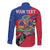 Personalized Haiti Long Sleeve Button Shirt Tropical Hibiscus Flowers DT05