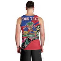 Personalized Haiti Men Tank Top Tropical Hibiscus Flowers DT05
