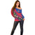 Personalized Haiti Off Shoulder Sweater Tropical Hibiscus Flowers DT05