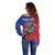 Personalized Haiti Off Shoulder Sweater Tropical Hibiscus Flowers DT05
