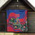 Personalized Haiti Quilt Tropical Hibiscus Flowers
